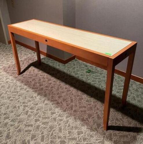 (2) - DECORATIVE HALLWAY TABLES