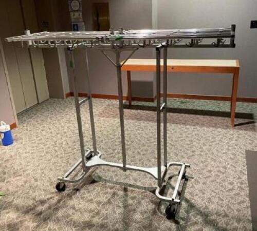 72 INCH ROLLING COAT RACK