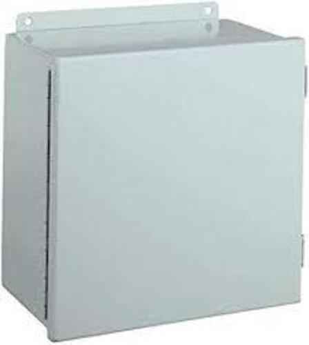 DESCRIPTION: (1) JIC BOX, CONTINUOUS HINGE BRAND/MODEL: HUBBELL #B121008CH INFORMATION: GRAY SIZE: 12" X 10" X 8" RETAIL$: $189.99 EA QTY: 1