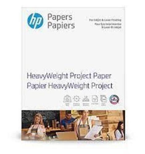 DESCRIPTION: (4) PACKS OF (250) SHEETS OF HEAVY WEIGHT PROJECT PAPER BRAND/MODEL: HP SIZE: 8.5X11 RETAIL$: $36.45 EA QTY: 4