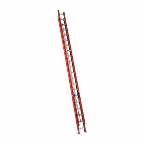 DESCRIPTION: (1) FIBERGLASS EXTENSION LADDER BRAND/MODEL: LOUISVILLE/FE3240 INFORMATION: 300LB LOAD CAPACITY, 93LB NET WT, NON CONDUCTIVE RETAIL$: $73
