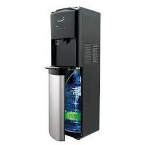 DESCRIPTION: (1) BOTTOM LOADING COLD AND HOT WATER COOLER BRAND/MODEL: PROMO #601090-SO INFORMATION: STAINLESS STEEL AND BLACK RETAIL$: $200.00 SIZE: