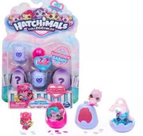DESCRIPTION: (4) COLLEGGTIBLES SHIMMER BABIES MULTIPACK BRAND/MODEL: HATCHIMALS # 086-02-0218 RETAIL$: $8.99 EA QTY: 4
