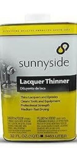 DESCRIPTION: (1) LACQUER THINNER BRAND/MODEL: SUNNYSIDE SIZE: 1 GALLON RETAIL$: $20.00 EA QTY: 1