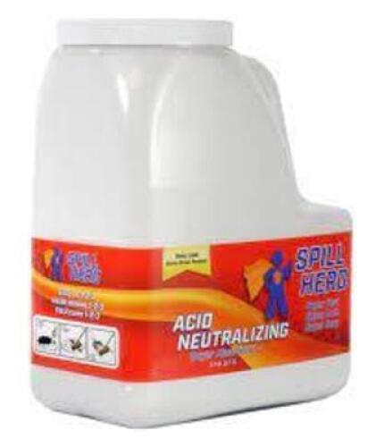 DESCRIPTION: (1) ACID NEUTRALIZING SUPER ABSORBENT BRAND/MODEL: SPILL HERO RETAIL$: $26.99 EA QTY: 1