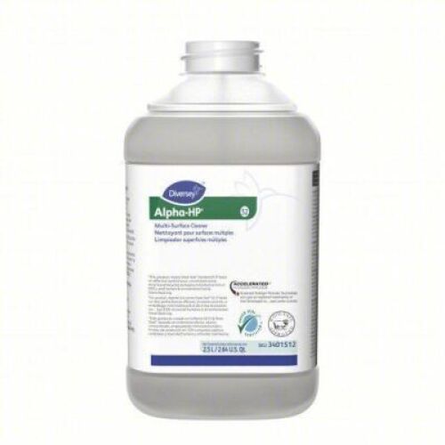 DESCRIPTION: (2) MULTI-SURFACE CLEANER BRAND/MODEL: DIVERSEY ALPHA-HP #20J837 INFORMATION: CITRUS SCENT SIZE: 2.5 L RETAIL$: $174.50 TOTAL QTY: 2