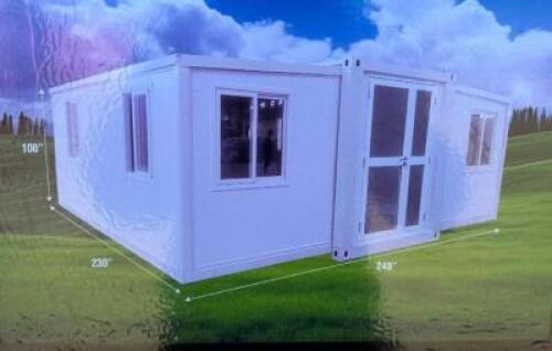DESCRIPTION: 400 SQFT. EXPANDABLE CONTAINER MODULAR HOUSE BRAND/MODEL: DIGGIT DT-20 INFORMATION: 2 BEDROOMS, 1 LIVING ROOM, 1 BATHROOM, SEE PHOTOS FOR