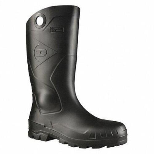 DESCRIPTION: (1) RUBBER BOOT BRAND/MODEL: DUNLOP #470P73 INFORMATION: BLACK RETAIL$: $20.04 SIZE: SIZE 9 QTY: 1