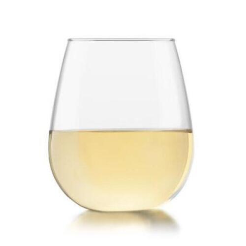 DESCRIPTION: (1) SET OF (8) STEMLESS WINE GLASS BRAND/MODEL: LIBBEY #531 RETAIL$: $17.77 TOTAL SIZE: 18.25 OZ QTY: 1