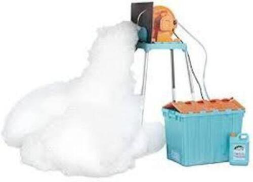DESCRIPTION: (1) FOAM MACHINE BRAND/MODEL: LITTLE TIKES INFORMATION: BLUE AND ORANGE RETAIL$: $250.00 SIZE: .75 GALLON OF FOAM SOLUTION QTY: 1
