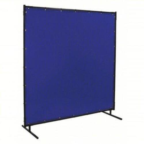 DESCRIPTION: (1) WELDING SCREEN BRAND/MODEL: STEINER #54TA82 INFORMATION: BLUE SIZE: VINYL, 6 FT HT, 6 FT WD, BLUE, 3/4 IN FRAME RETAIL$: $178.36 EA Q