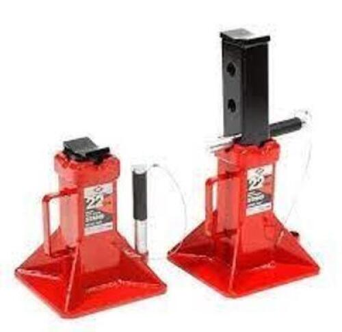 DESCRIPTION: (1) SET OF (2) HEAVY DUTY TRUCK STAND BRAND/MODEL: AMERICAN FORGE AND FOUNDRY #6422 INFORMATION: RED SIZE: 22 TON RETAIL$: $267.00 EA QTY