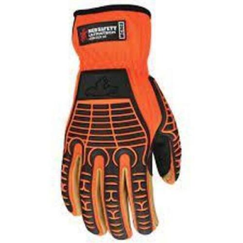DESCRIPTION: (3) PAIRS OF WORK GLOVES BRAND/MODEL: MCR SAFETY #MC503M INFORMATION: HI VIZ ORANGE SIZE: MEDIUM RETAIL$: $59.40 EA QTY: 3