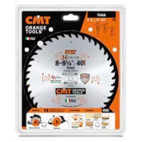 DESCRIPTION: (1) CIRCULAR SAW BLADE BRAND/MODEL: CMT ORANGE TOOLS INFORMATION: ORANGE CHROME SIZE: 8 - 8-1/4", 40T RETAIL$: $78.37 EA QTY: 1