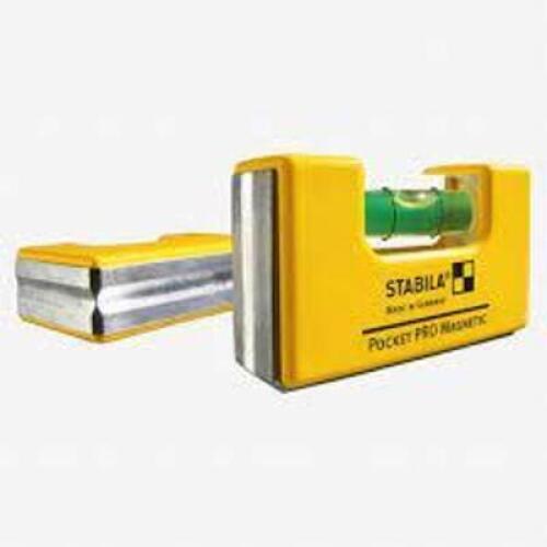 DESCRIPTION: (3) POCKET PRO MAGNETIC LEVEL BRAND/MODEL: STABILA INFORMATION: YELLOW RETAIL$: $26.36 EA QTY: 3