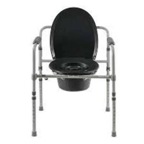 DESCRIPTION: (1) BEDSIDE COMMODE BRAND/MODEL: EQUATE INFORMATION: BLACK RETAIL$: $82.00 EA QTY: 1