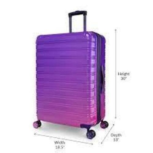 DESCRIPTION: (1) HARDSIDE LUGGAGE BAG BRAND/MODEL: IFLY INFORMATION: PURPLE AND PINK SIZE: 30" X 18.5" X 13" RETAIL$: $108.00 EA QTY: 1