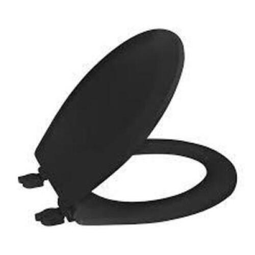 DESCRIPTION: (1) BEVELED WOOD TOILET SEAT BRAND/MODEL: BATH BLISS #7089-BX INFORMATION: WOODEN SIZE: BLACK RETAIL$: $19.19 EA QTY: 1