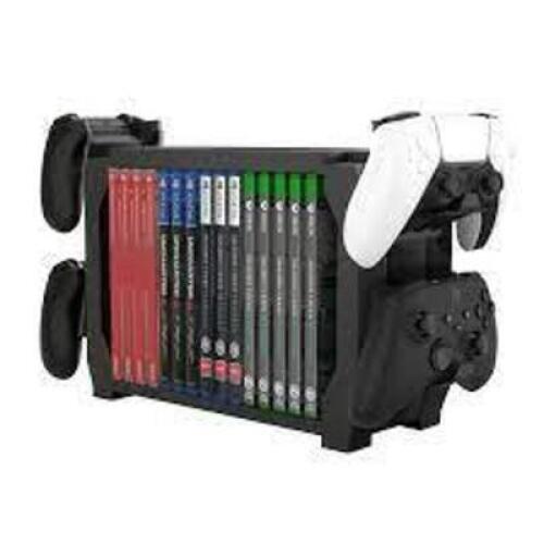 DESCRIPTION: (3) GAME STORAGE STAND BRAND/MODEL: IONX INFORMATION: HOLDS UP TO 15 DISC RETAIL$: $15.19 EA QTY: 3