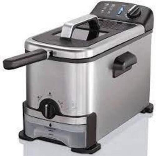 DESCRIPTION: (1) FILTRATION DEEP FRYER BRAND/MODEL: KALORIK INFORMATION: STAINLESS STEEL RETAIL$: $80.00 SIZE: 3.2 QT QTY: 1