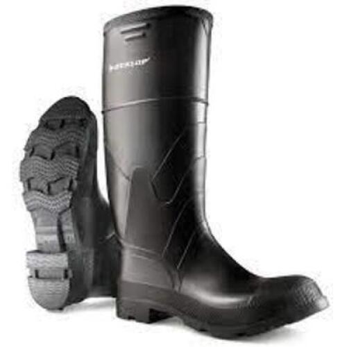 DESCRIPTION: (2) PAIR OF RUBBER BOOTS BRAND/MODEL: DUNLOP #2LMC1 SIZE: SIZE 9 RETAIL$: $60.65 EA QTY: 2