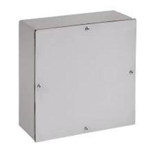 DESCRIPTION: (1) PULL BOX, ENCLOSURE SCREW COVER BRAND/MODEL: NVENT HOFFMAN #ASE24X248SSNK INFORMATION: GRAY, STEEL SIZE: 24 X 24 X 8 RETAIL$: $182.26