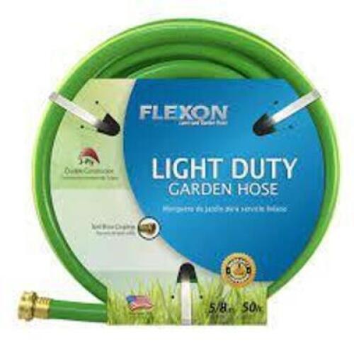 DESCRIPTION: (2) LIGHT-DUTY HOSE BRAND/MODEL: FLEXON INFORMATION: GREEN SIZE: 50' RETAIL$: $21.55 EA QTY: 2