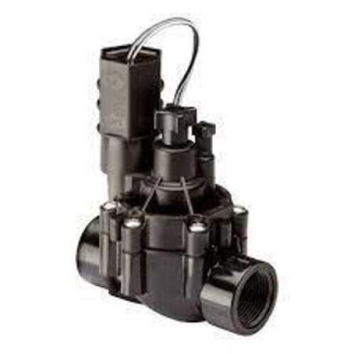 DESCRIPTION: (1) HEAVY DUTY IN-LINE VALVE WITH FLOW CONTROL BRAND/MODEL: RAIN BIRD INFORMATION: BLACK SIZE: 3/4" 24 VAC, 50/60 HZ, 15-150 PSI RETAIL$: