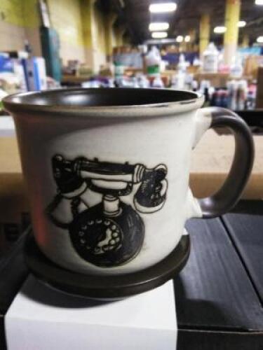 DESCRIPTION: (6) CERMAIC MUG WIHT SAUCER BRAND/MODEL: B-FODGE SIZE: 16.2 OZ RETAIL$: $13.99 EA QTY: 6