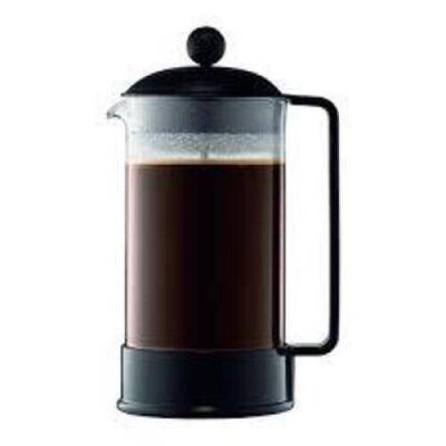 DESCRIPTION: (1) FRENCH PRESS COFFEE MAKER BRAND/MODEL: BODUM JAVA 4 PC SET INFORMATION: BLACK SIZE: 8 CUP RETAIL$: $24.99 EA QTY: 1