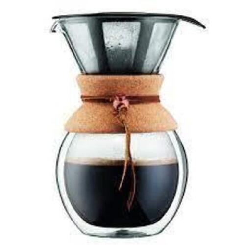 DESCRIPTION: (1) POUR OVER COFFEE MAKER BRAND/MODEL: BODUM SIZE: 34 OZ RETAIL$: $20.00 EA QTY: 1