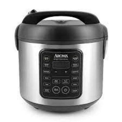 DESCRIPTION: (1) RICE AND GRAIN COOKER BRAND/MODEL: AROMA SIZE: 2QT RETAIL$: $30.00 EA QTY: 1