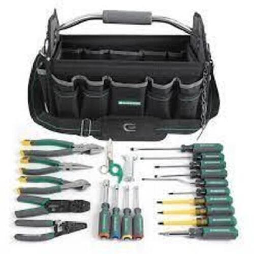 DESCRIPTION: (1) ELECTICIANS TOOL SET BRAND/MODEL: COMMERCIAL ELECTRIC RETAIL$: $80.00 EA QTY: 1