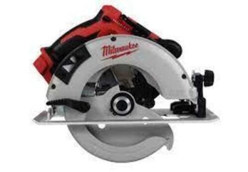 DESCRIPTION: (1) CIRCULAR SAW BRAND/MODEL: MILWAUKEE #2631.20 SIZE: 18V 7-1/4" RETAIL$: $200.00 EA QTY: 1