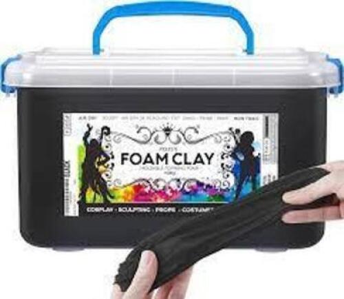 DESCRIPTION: (1) FOAM BLACK CLAY FOR COSPLAY INFORMATION: BONUYS WHITE SIZE: 400 GRAM RETAIL$: $20.00 EA QTY: 1