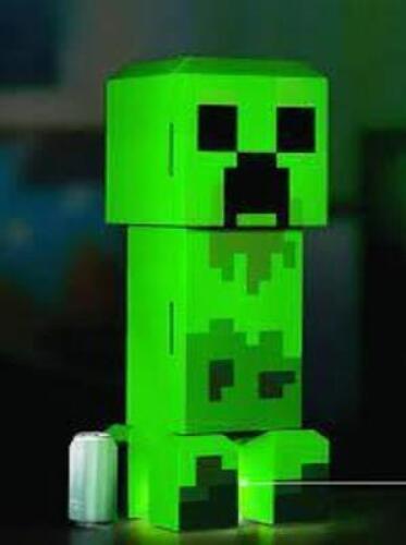 DESCRIPTION: (1) CREEPER FIGURE MINI FRIDGE THERMOELECTRIC COOLER BRAND/MODEL: MINECRAFT INFORMATION: GREEN RETAIL$: $99.99 EA QTY: 1