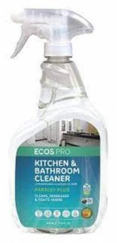 DESCRIPTION: (5) KITCHEN AND BATHROOM CLEANER BRAND/MODEL: ECOS PRO #PL9746 RETAIL$: $5.00 EA SIZE: 32 OZ QTY: 5