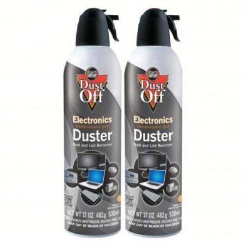 DESCRIPTION: (2) COMPRESSED GAS DUSTER BRAND/MODEL: DUST OFF #40kj51 SIZE: 17 OZ RETAIL$: $48.55 TOTAL QTY: 2