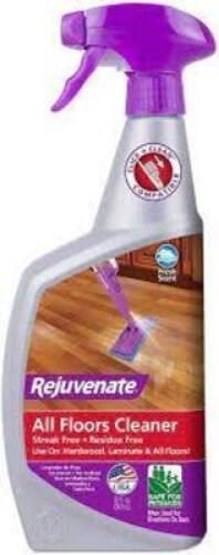 DESCRIPTION: (6) HIGH PERFORMANCE ALL FLOORS AND HARDWOOD CLEANER BRAND/MODEL: REJUVENATE #RJFC32RTU RETAIL$: $6.00 EA SIZE: 32 FL OZ QTY: 6