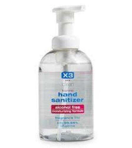 DESCRIPTION: (3) HAND SANITIZER BRAND/MODEL: X3 SIZE: 10.2 OZ RETAIL$: $6.78 EA QTY: 3