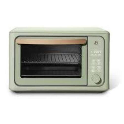 DESCRIPTION: (1) DIGITAL AIR FRYER TOASTER OVEN BRAND/MODEL: BEAUTIFUL KITCHENWARE #19042 INFORMATION: GREEN RETAIL$: $130.00 SIZE: 6 SLICE QTY: 1
