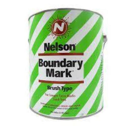 DESCRIPTION: (1) CAN OF BOUNDRY MARK PAINT BRAND/MODEL: NELSON SIZE: 1 GALLON RETAIL$: $28.87 EA QTY: 1