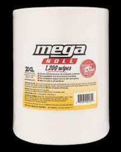 DESCRIPTION: (1) CASE OF (2) REFILLS OF SANITIZING WIPES BRAND/MODEL: MEGA ROLL RETAIL$: $87.25 EA QTY: 1