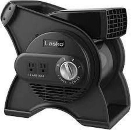 DESCRIPTION: (1) HORIZONTAL VERTICAL PORTABLE BLOWER/DRYER BRAND/MODEL: LASCO INFORMATION: BLACK RETAIL$: $90.00 SIZE: 11.25 DIAMETER QTY: 1