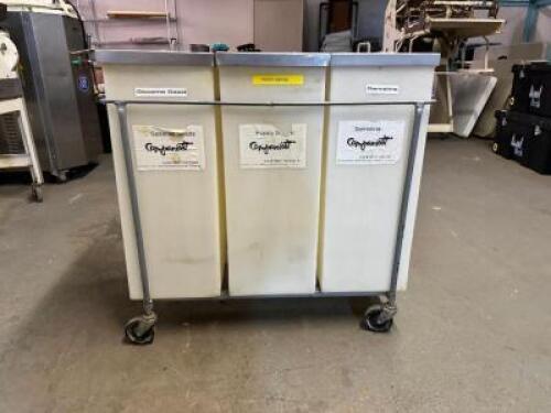 3 BIN INGREDIENT CART