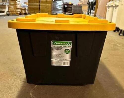 (2)- 27 GALLON STORAGE TOTES
