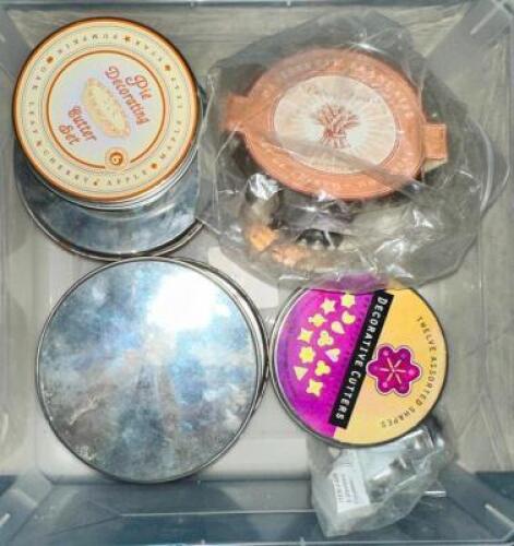BIN OF ASSORTED COOKIE CUTTERS
