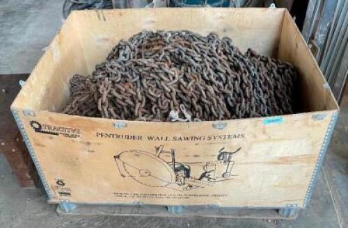 CONTENTS OF WOODEN TOTE (ASSORTED PULL CHAIN AS SHOWN)