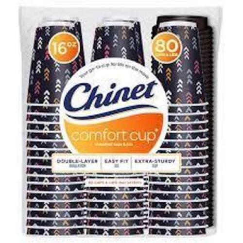 DESCRIPTION: (1) PACK OF (70) COMFORT HOT CUPS BRAND/MODEL: CHINET INFORMATION: BLUE RETAIL$: $20.00 SIZE: 16 OZ QTY: 1