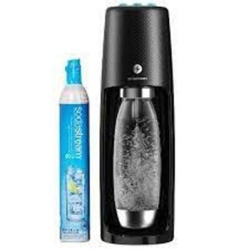 DESCRIPTION: (1) ONE TOUCH SPARKLING WATER MAKER BRAND/MODEL: SODASTREAM FIZZI INFORMATION: BLACK RETAIL$: $100.00 SIZE: 60 L QTY: 1